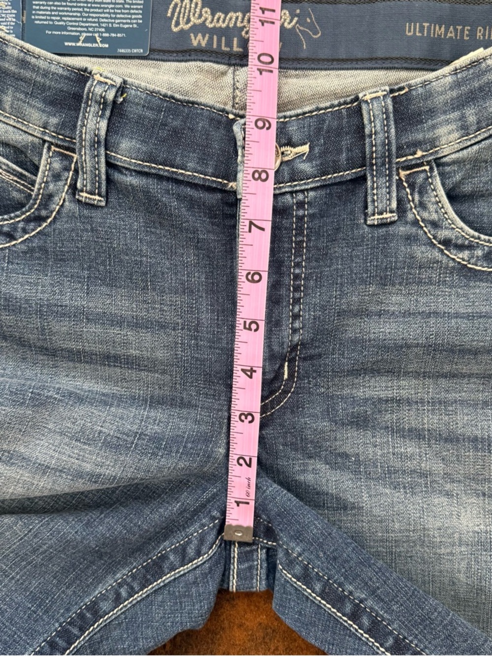 Wrangler Willow Boot Cut Jeans in Medium Blue Wash - Picture 6 of 7